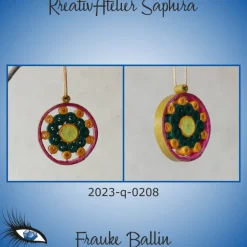 Baumschmuck|KreativAtelier Saphira ►2023-q-0208◄ Weihnachtskugel
