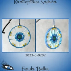 Baumschmuck|KreativAtelier Saphira ►2023-q-0202◄ Weihnachtskugel