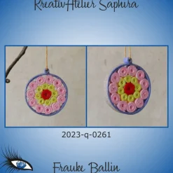 Baumschmuck|KreativAtelier Saphira ►2023-q-0261◄ Weihnachtskugel
