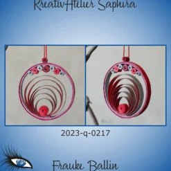 Baumschmuck|KreativAtelier Saphira ►2023-q-0217◄ Weihnachtskugel