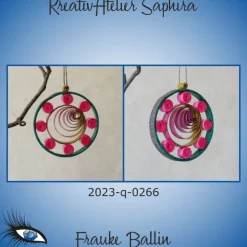 Baumschmuck|KreativAtelier Saphira ►2023-q-0266◄ Weihnachtskugel