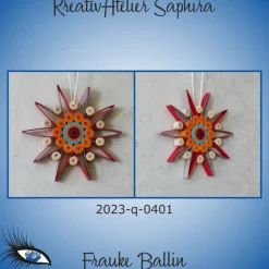 Baumschmuck|KreativAtelier Saphira ►2023-q-0401◄ Weihnachtsstern