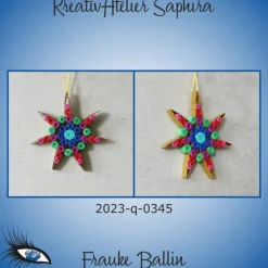 Baumschmuck|KreativAtelier Saphira ►2023-q-0345◄ Weihnachtsstern