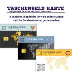 Geldgeschenke|QrCode-Galerie QrCode Taschengeldkarte | Personalisiertes Geldgeschenk | Boss Teddy