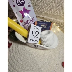 Sale Raysin-Badewanne „Kleine Auszeit“ Geschenkset – Tee, Kerze, Badesalz & Streichhölzer Geschenke