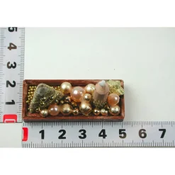 Clearance Rechteckige goldene  Platte mit beiger Kerze in weihnachtlicher  Dekoration Kerzen & Beleuchtung