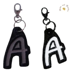 Online Reflektierendes Schlüsselband in Buchstabenform Monogramm Taschenanhänger zur Einschulung Kindergarten Geschenkidee Kinder Einschulung