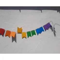Online Regenbogen Girlande Pride Wimpelkette CSD Rainbow lgbtq+ Hochzeitsgirlanden