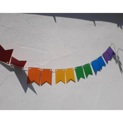 Online Regenbogen Girlande Pride Wimpelkette CSD Rainbow lgbtq+ Hochzeitsgirlanden