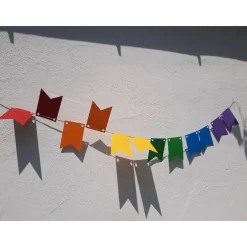 Online Regenbogen Girlande Pride Wimpelkette CSD Rainbow lgbtq+ Hochzeitsgirlanden