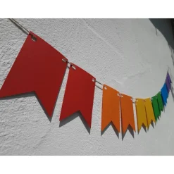 Online Regenbogen Girlande Pride Wimpelkette CSD Rainbow lgbtq+ Hochzeitsgirlanden