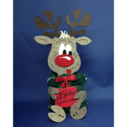 Best Rentier mit Säckchen in verschiedenen Farben Junge oder Mädchen mit Name oder Schild, Ideal als Geldgeschenk Nikolaus We Säckchen & Beutel