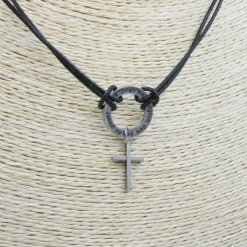 New Ring des Glaubens dein Konfirmationskreuz einmal anders,  mit Leder Schmuck