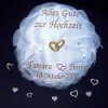 Ringkissen|Nowodesign Ringkissen bestickt  sehr romantisch, da freut ...