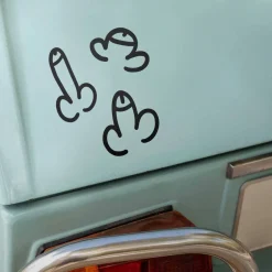 Junggesellenabschied|Kreativschmalz Römer Penis Aufkleber Set 3 Stk. groß | Autosticker | Pimmel Autoaufkleber JGA Junggesellenabschied | Scherz