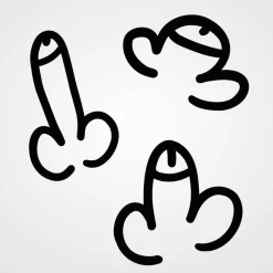 Junggesellenabschied|Kreativschmalz Römer Penis Aufkleber Set 3 Stk. groß | Autosticker | Pimmel Autoaufkleber JGA Junggesellenabschied | Scherz