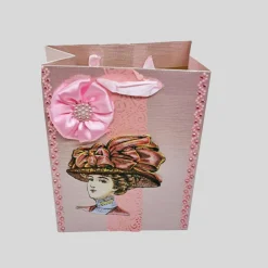 Online Romantische Geschenktasche Gründerzeitstil Rosa Geschenkverpackungen