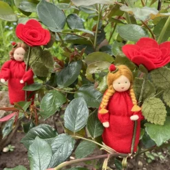 Rose rot -  Jahreszeitentisch - Blumenkind - Sommer Sommer