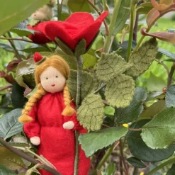Rose rot -  Jahreszeitentisch - Blumenkind - Sommer Sommer