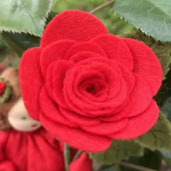 Rose rot -  Jahreszeitentisch - Blumenkind - Sommer Sommer