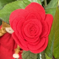 Rose rot -  Jahreszeitentisch - Blumenkind - Sommer Sommer