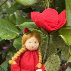 Rose rot -  Jahreszeitentisch - Blumenkind - Sommer Sommer