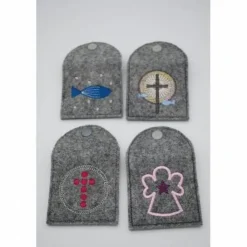 Sale Rosenkranztasche Geschenk zur Kommunion passend zu Gotteslobhülle Firmung religiös Taufpate Firmpate Geschenkidee Gotteslobhülle