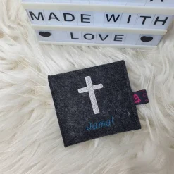Online Rosenkranztasche Kreuz mit Name Gotteslobhülle