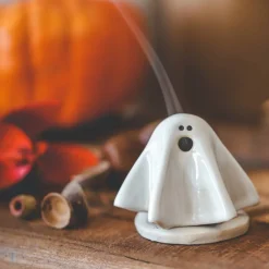Herbst|Seaside Ceramic Räuchergespenst aus Keramik - Kleines Gespenst zum räuchern