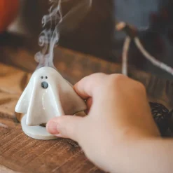 Herbst|Seaside Ceramic Räuchergespenst aus Keramik - Kleines Gespenst zum räuchern