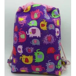 Sale Rucksack Elefant, wasserfestes Innenfutter, KiGa-Tasche, Wechselkleider-Beutel, Handarbeit, Unikat Kinder Kinderrucksack