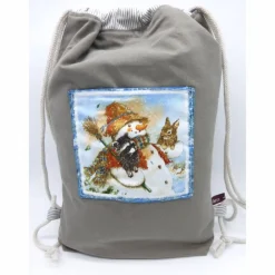 Online Rucksack, Turnbeutel, Sportbeutel, Schneemann, Dachs und Hase Kinder Turnbeutel