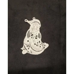 Sale S-AH0001-002 Lace gestickte Anhänger Weihnachten - Handmade Baumschmuck