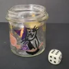 Deko Halloween|RoBo-Abenteuer SALE -30% (Code: NEUEABENTEUER) |  Handbemaltes Glas mit Hexenkätzchen – vielseitig als Windlicht oder Stiftehalter
