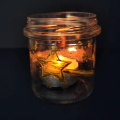 Deko Halloween|RoBo-Abenteuer SALE -30% (Code: NEUEABENTEUER) |  Handbemaltes Glas mit Hexenkätzchen – vielseitig als Windlicht oder Stiftehalter