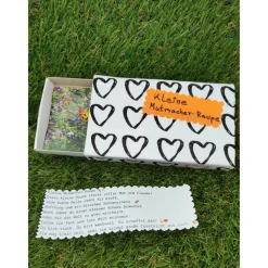 SALE -30% (Code: NEUEABENTEUER) |Kleine Mutmacher-Raupe aus bunten Perlen – mit Text & Schlaufe - Geschenk zum Aufmunter Mutmacher