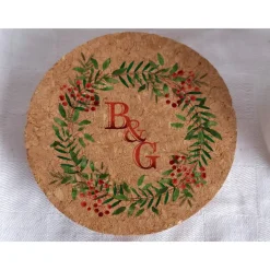 New Sandzeremonie Glas mit Holzdeckel Hochzeitsbrauch Windlicht Design Christmas Wreath Accessoires
