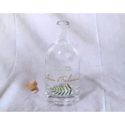 Accessoires|Das Moment Sandzeremonie Glas mit Holzdeckel Hochzeitsbrauch Windlicht Design Farn
