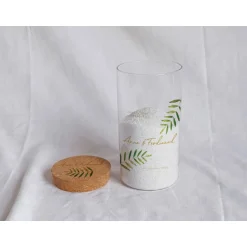 Accessoires|Das Moment Sandzeremonie Glas mit Holzdeckel Hochzeitsbrauch Windlicht Design Farn