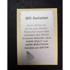 Einladungskarten|Lindas Bastelecke Save the Date Karten Hochzeit