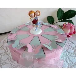 Geldgeschenke|IdeenOase Schachteltorte, Hochzeitstorte, Geldgeschenktorte, Geldverpackung 23cm Ø  für eine Frauenhochzeit