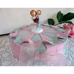 Geldgeschenke|IdeenOase Schachteltorte, Hochzeitstorte, Geldgeschenktorte, Geldverpackung 23cm Ø  für eine Frauenhochzeit