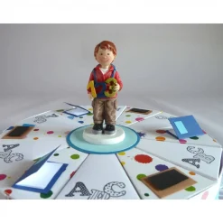 Sale Schachteltorte zur Einschulung, erster Schultag, Geldgeschenktorte 23cm Ø, für einen Jungen Kinder Einschulung