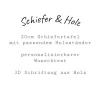 Best Schiefer und Holz / personalisierbare Schieferplatte mit Gravur und Holzdekor / 3D / Geschenk für Ehefrau, Tochter Geschenke