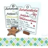 Geschenkeanhänger|beijule Schild /Anhänger Weihnachtsrezept