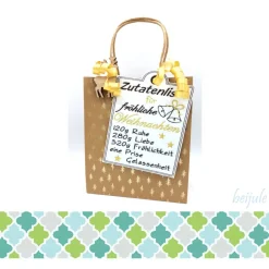 Geschenkeanhänger|beijule Schild /Anhänger Weihnachtsrezept
