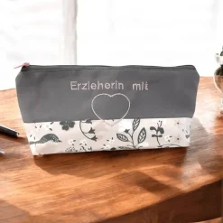 Federmäppchen|Afrosteff Schlampermäppchen "Erzieherin mit Herz", Federmäppchen, Stifte Mäppchen