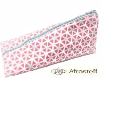 Outlet Schlampermäppchen, Federmäppchen rosa/ blau dreieckig Kinder Federmäppchen