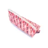 Clearance Schlampermäppchen, Federmäppchen rosa geblümt, dreieckig Kinder Federmäppchen