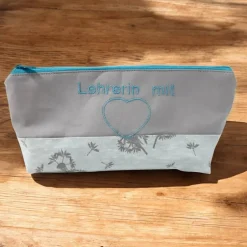 Federmäppchen|Afrosteff Schlampermäppchen "Lehrerin mit Herz", Federmäppchen, Stifte Mäppchen